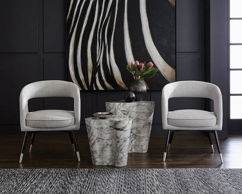 Ava Marble Large - End Table Sunpan