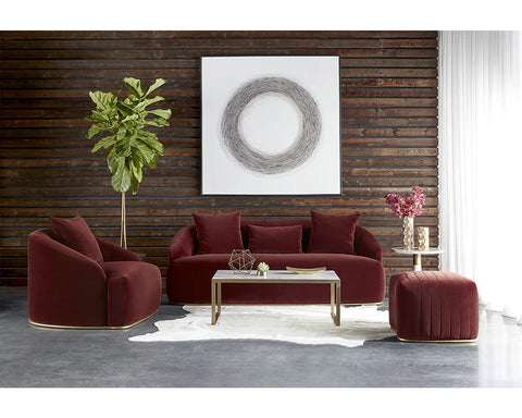 Astrid Merlot - Accent Chair Sunpan