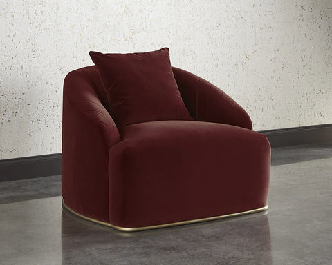Astrid Merlot - Accent Chair Sunpan