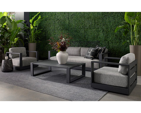 Aries Black - End Table Sunpan