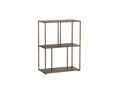 Eiffel Low Small Antique Brass- Bookcase Sunpan
