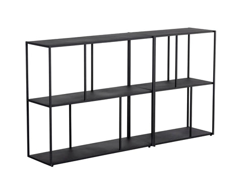 Eiffel Low Medium Black - Bookcase Sunpan