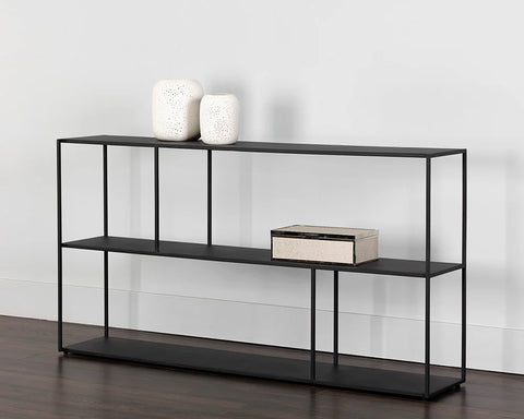 Eiffel Low Large Black - Bookcase Sunpan