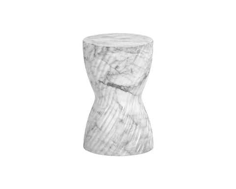 Cara White - End Table Sunpan