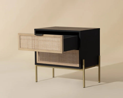 Avida Black - Nightstand Sunpan