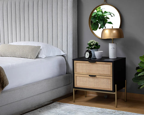 Avida Black - Nightstand Sunpan