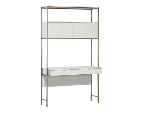 Ambrose Modular Desk Cream - Desk Sunpan
