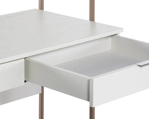 Ambrose Modular Desk Cream - Desk Sunpan