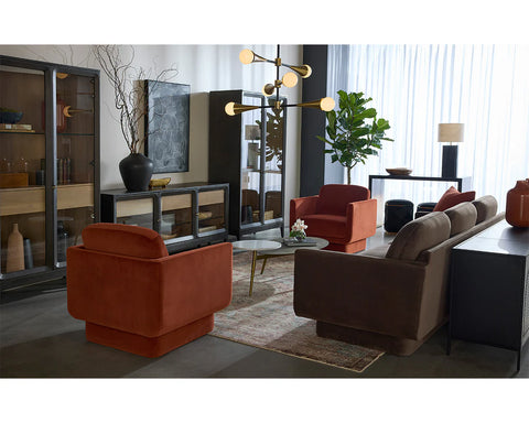 Everton Rust- Accent Chair Sunpan