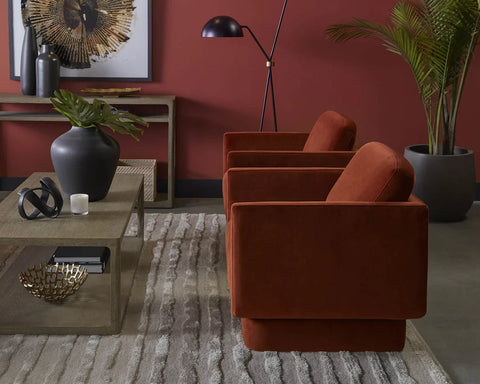 Everton Rust- Accent Chair Sunpan