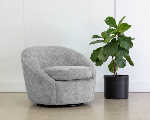 Bliss Grey Swivel - Accent Chair Sunpan