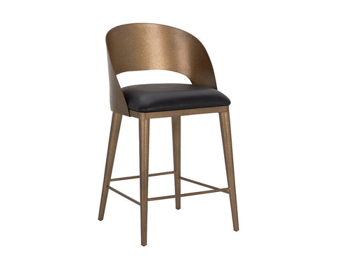 Dezirae Antique Brass - Counter Chair Sunpan