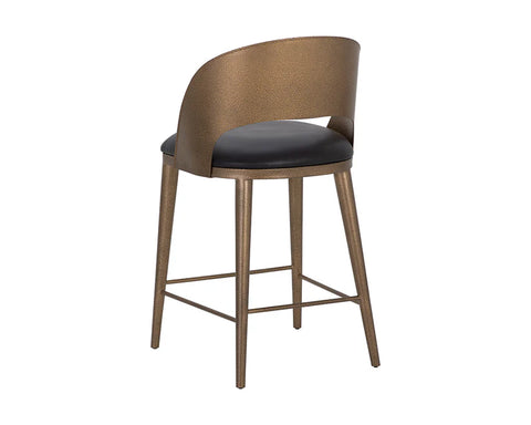 Dezirae Antique Brass - Counter Chair Sunpan