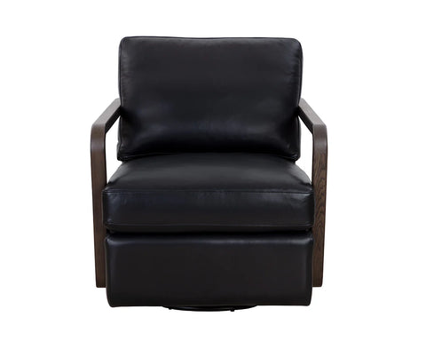 Castell Black Swivel - Accent Chair Sunpan