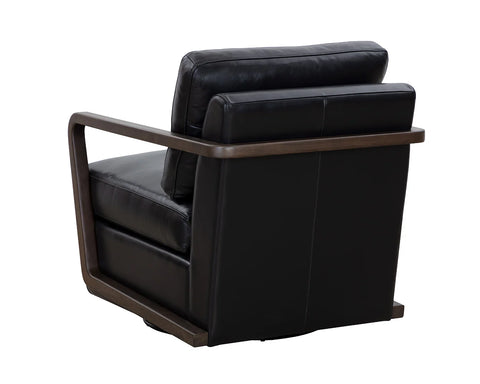 Castell Black Swivel - Accent Chair Sunpan