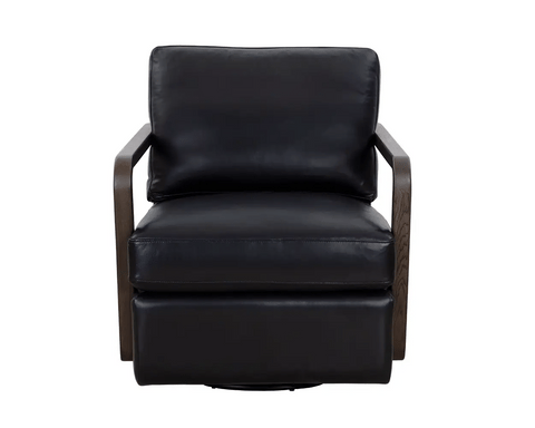 Castell Black Swivel - Accent Chair Sunpan