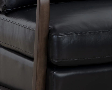 Castell Black Swivel - Accent Chair Sunpan