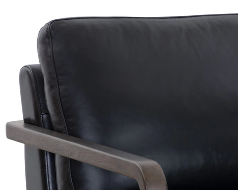 Castell Black Swivel - Accent Chair Sunpan