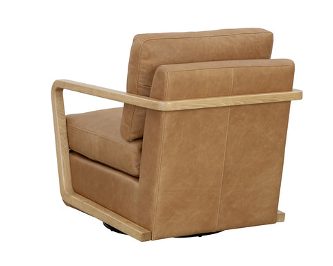 Castell Brown Swivel - Accent Chair Sunpan