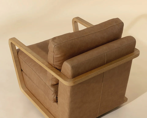 Castell Brown Swivel - Accent Chair Sunpan