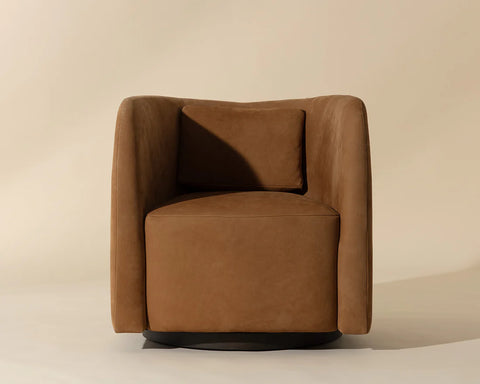 Emilie Caramel Swivel - Accent Chair Sunpan
