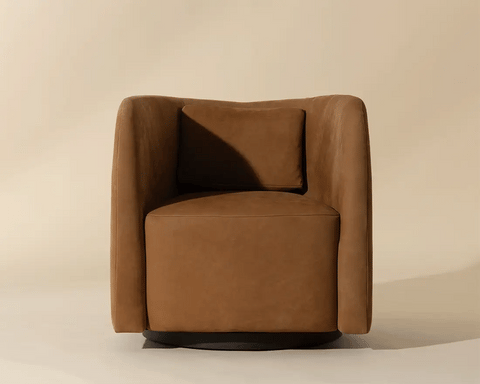 Emilie Caramel Swivel - Accent Chair Sunpan