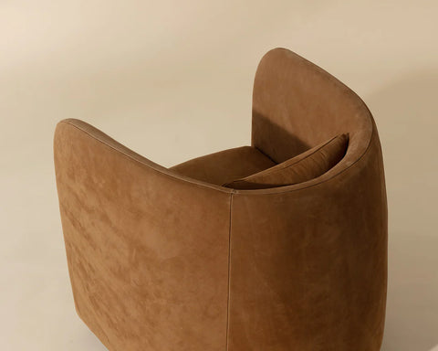 Emilie Caramel Swivel - Accent Chair Sunpan