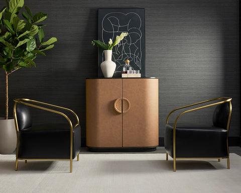 Cicero Black - Accent Chair Sunpan