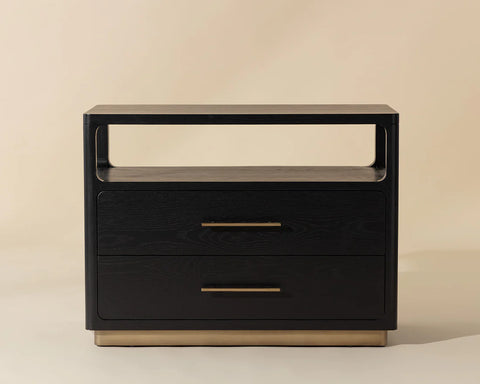 Danette Black- Nightstand Sunpan