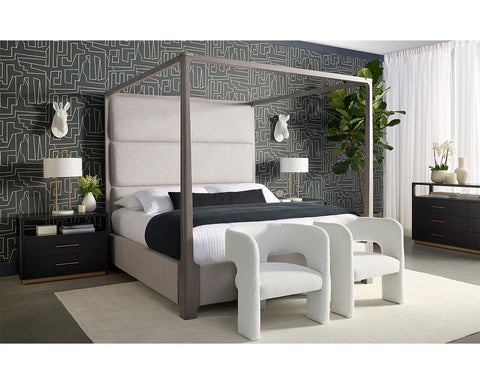 Danette Black- Nightstand Sunpan