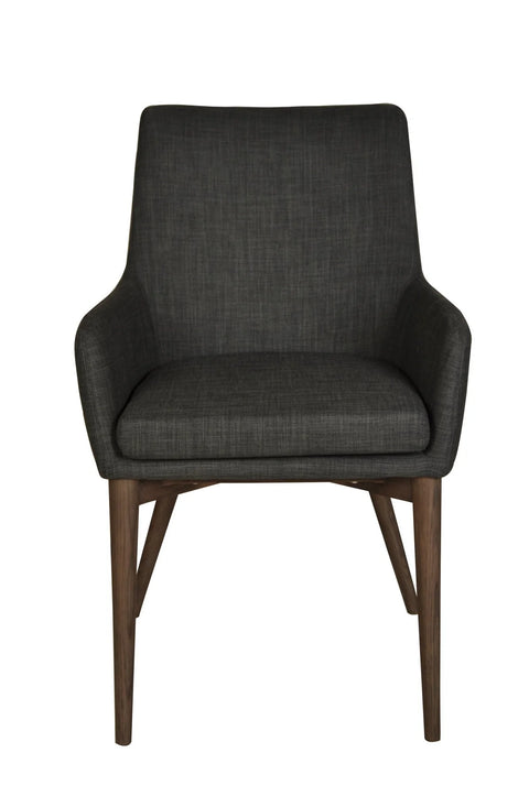 Fritz Dark Grey Arm - Dining Chair LH (Set Of Two)