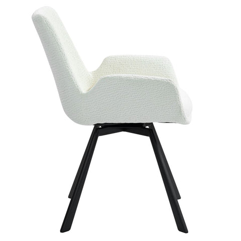 Signy Swivel Ivory - Dining Chair WW (Set Of Two)