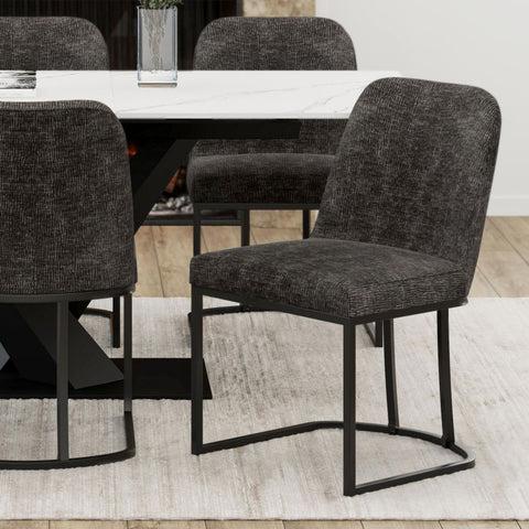 Dario Charcoal - Dining Chair WW (Set Of Two)