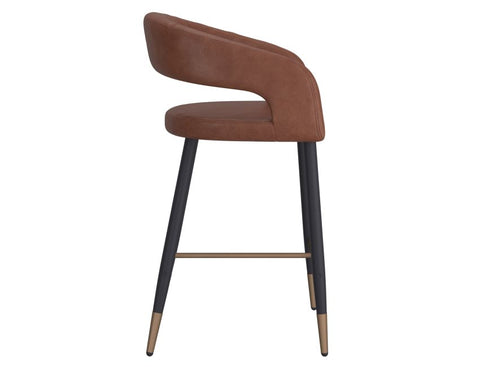 Crimson Saddle - Counter Chair WW (Set Of Two)