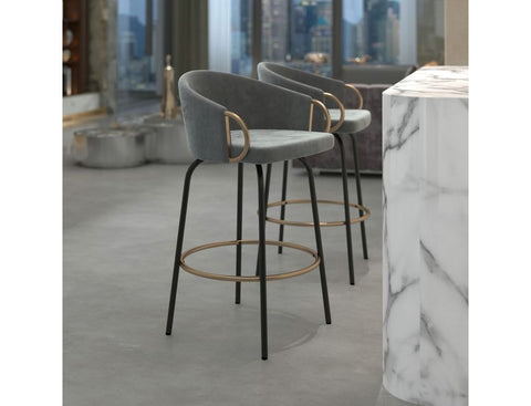 Lavo Grey - Counter Chair WW (Set Of Two)
