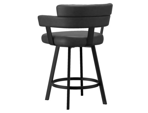 Oberon Charcoal - Counter Chair WW (Set Of Two)