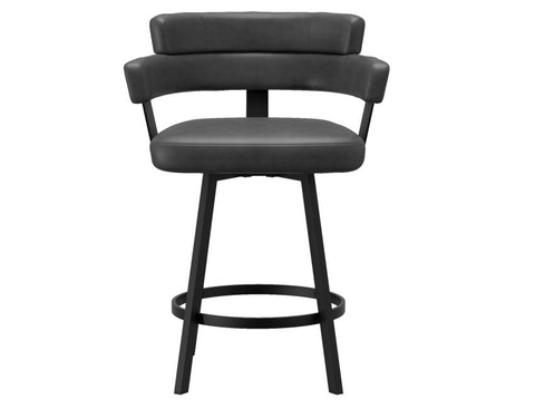 Oberon Charcoal - Counter Chair WW (Set Of Two)