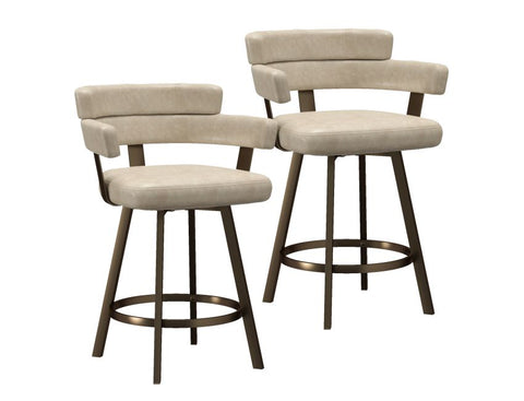Oberon Ivory - Counter Chair WW (Set Of Two)