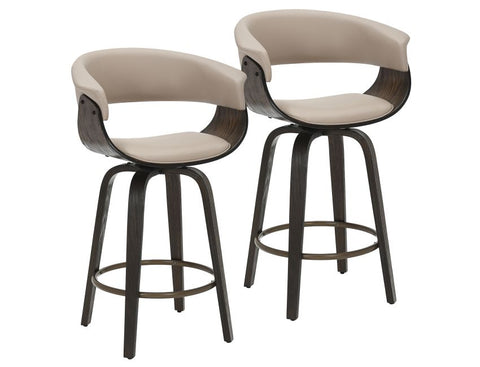 Holt Mushroom - Counter Chair WW (Set Of Two)