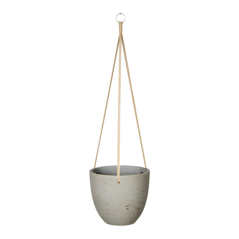 Classic Medium Hanging Pot (Cement Grey) -Planter