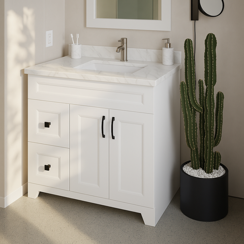 Bermuda White 42" L White - Vanity