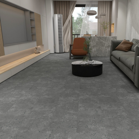 Terrazzo Grey 5mm Vinyl Flooring -$5.03 Sq.Ft (Sold per box) Planchers1867