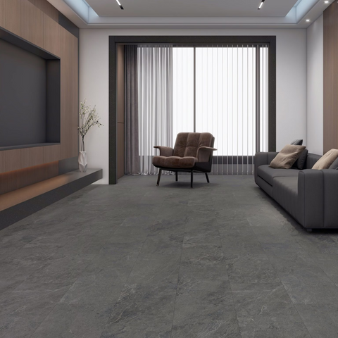 Slate Coal 5mm Vinyl Flooring -$5.03 Sq.Ft (Sold per box) Planchers1867