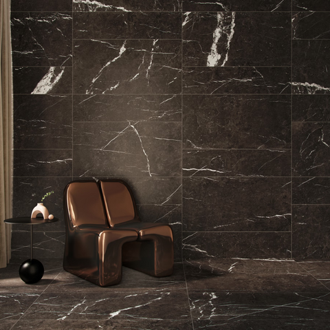 Marquina Matt 24"x48" Porcelain Tile -$10.97 Sq.Ft (Sold per box) Planchers1867