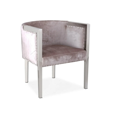 Elvis Grey Velvet- Accent Chair XC