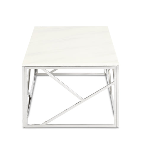 Carole Silver Marble Top- Coffee Table XC