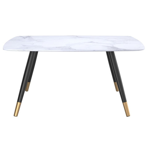 Emery Rectangular White and Black -Dining Table WW