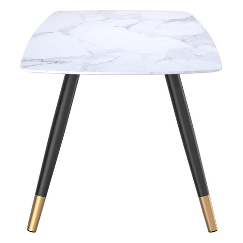 Emery Rectangular White and Black -Dining Table WW
