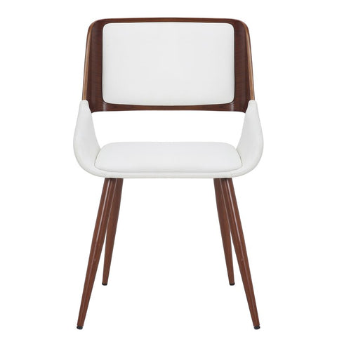 Hudson White Faux Leather- Dining Chair WW