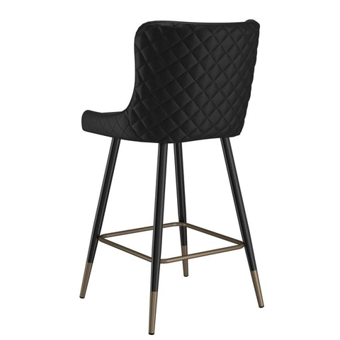 Xander Black -Counter Chair WW (Set Of Two)